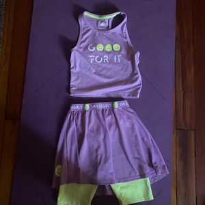 Cute girls set, go for it printed Zara set